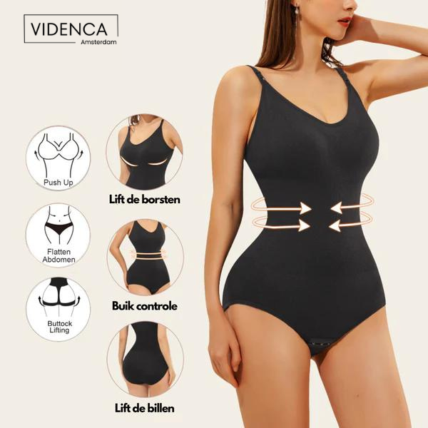 Lyia | Naadloze bodysuit met verstelbare bandjes 1+1 GRATIS